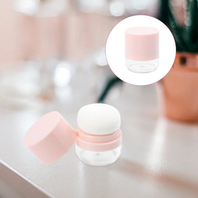 Boîte à Poudre Avec Houppette Intégrée – Récipient Portable Pour Soin De La Peau Et Bébé