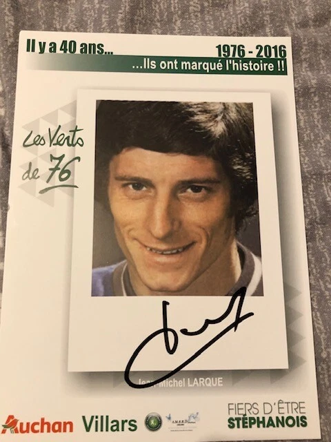 LARQUE ASSE SAINT-ETIENNE 1966-1977 FICHE FOOT PASSION XL