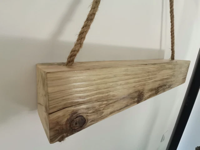 53cm x 10cm x 10cm | Wall Shelf Reclaimed Wood Beam | Beam Rack | Kitchen Shelf