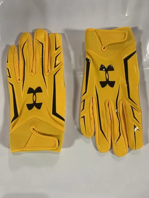 Yellow under armour gloves on sale