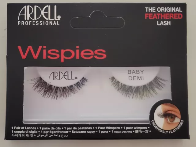 (LOT OF 3) Ardell Natural BABY DEMI WISPIES Authentic Ardell Eyelashes Black