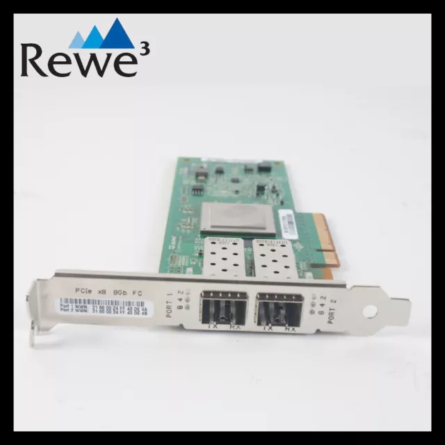 42D0516 Qlogic 8Gb Dual Port Fibre Channel Host Bus Adaptateur (2xSFP) QLE2562