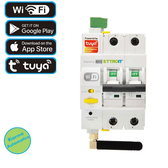 Interruttore Magnetotermico 2P 32A Curva C - Protezione Circuiti DC 500V 6kA DZ47-63Z - Foto 8