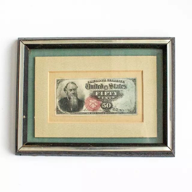 Fourth Issue (4th issue) 50 Cent Fractional Currency Bank Note Edwin Stanton
