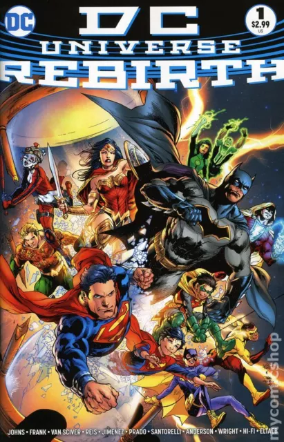 DC Universe Rebirth 1C Reis Midnight Release Variant VF 2016 Stock Image