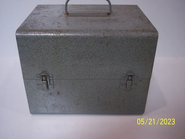 Brumberg Metal Reel Storage Film Case Box For 8mm Film Reel Canisters 12 Slots