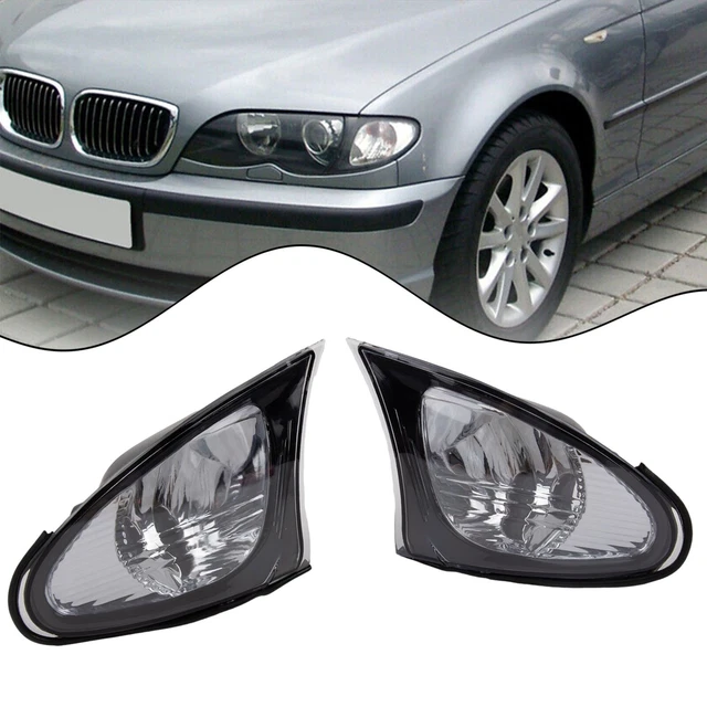 2x Turn Signal Corner Light Lamp For 1999-2001 BMW 3 Series E46 Sedan Clear