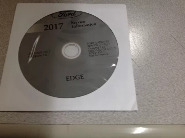 2017 FORD EDGE Workshop Service Shop Repair Information Manual ON CD W EWD