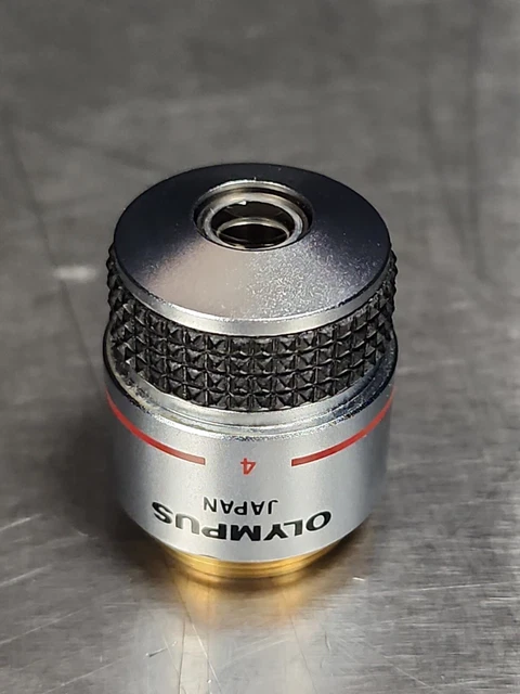 Olympus, A 4 0.10 160/- 4X Microscope Objective