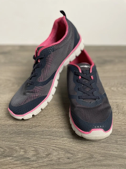Skechers Womens EZ Flex 3.0 Size 9 Blue Running Shoes Sneakers Memory Foam
