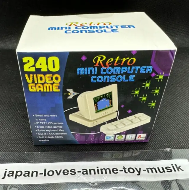 GORETRO Mini console d'ordinateur rétro 240 jeux vidéo