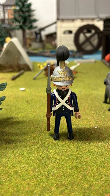 Playmobil Custom - Homme Du Train D'intendance - 1er Empire Napoléon - Pièce Unique