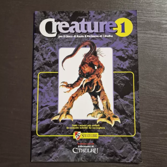 Il Richiamo di Cthulhu CREATURE 1 Manuale GDR Stratelibri Gioco Ruolo Mostri