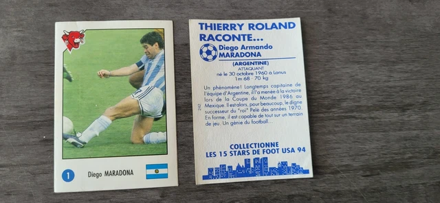 Carte De Foot Originale Diego Maradona 1979 #17 - Rookie Card - état Correct