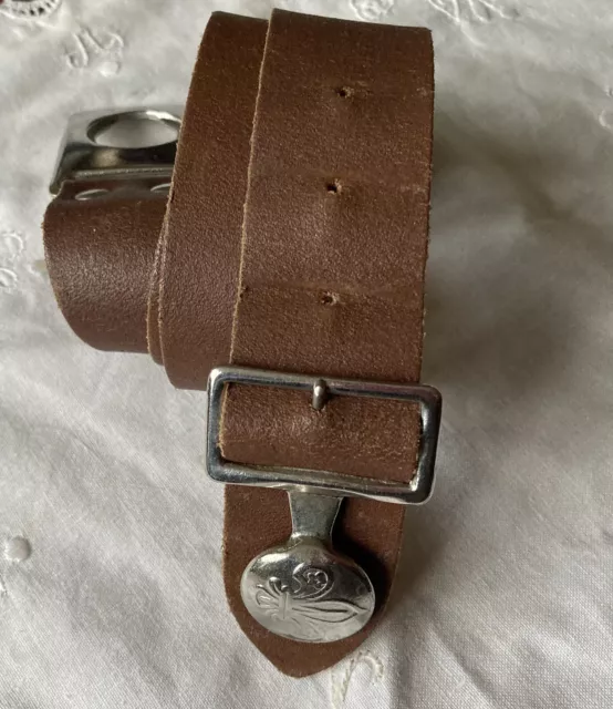 Vintage 1970s Leather Bukta Scout Belt