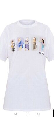 PLT Tag Nuovo di zecca con Spice Girl Bianco Casual T-Shirt Xs/Taglia 8 2