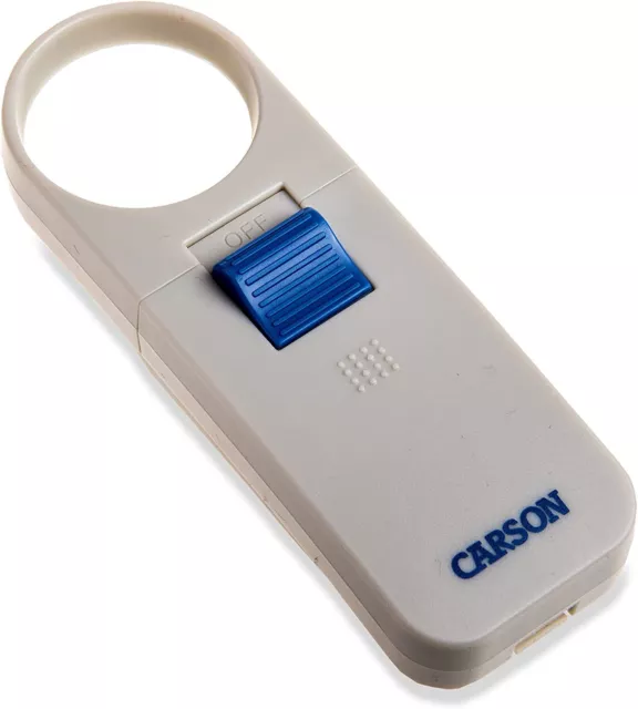 Carson 7x Aspheric LED Lighted Handheld Pocket Magnifier