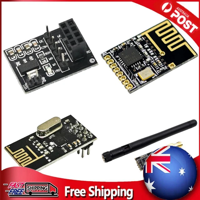 NRF24L01 WIRELESS TRANSCEIVER Module 1000 Meters Communication Module ...