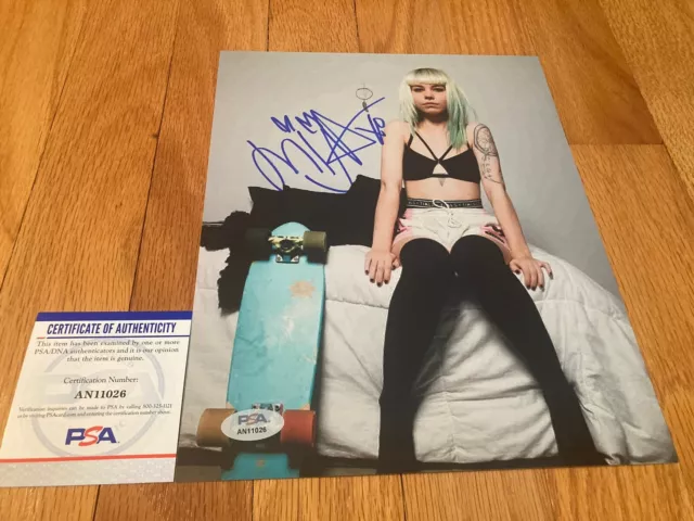 Mija Sexy EDM DJ How To Measure Distance Between Lovers Signed 8x10 Photo PSA C