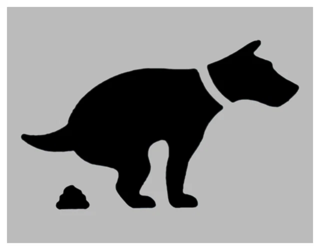 DOG POOP POOPING Dog Custom Stencil 8.5" x 11" Sheet FAST FREE SHIPPING