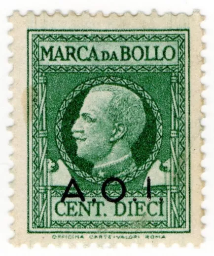 (I.B) Italy (East Africa) Revenue : Marca da Bollo 10c