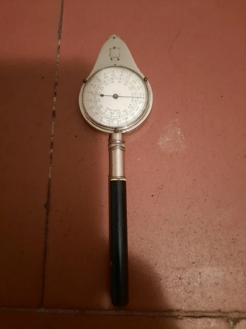 Curvimètre Ancien Avec Boussole Et Loupe - Début 1900, En Métal