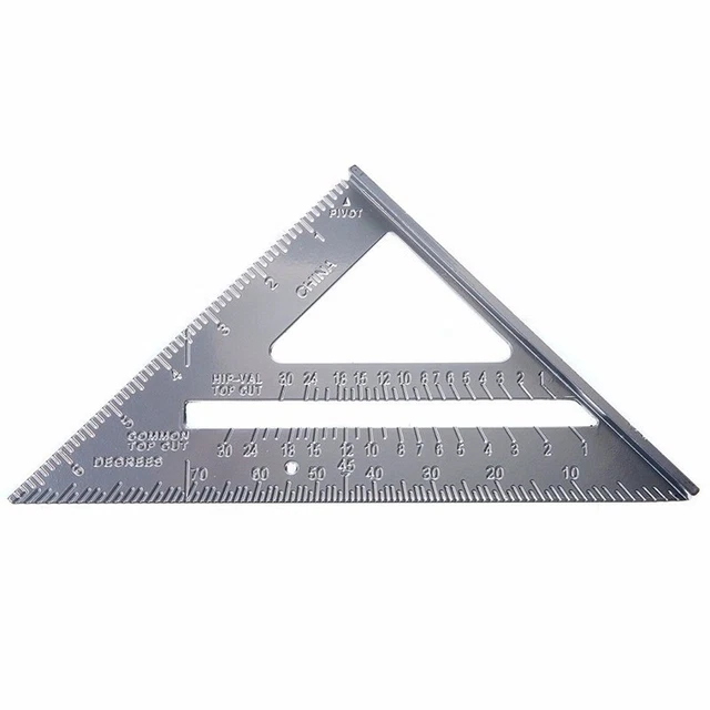 18*25 cm ángulo de impacto balsa cuadrada medidor angular triángulo ingestión ángulo regla