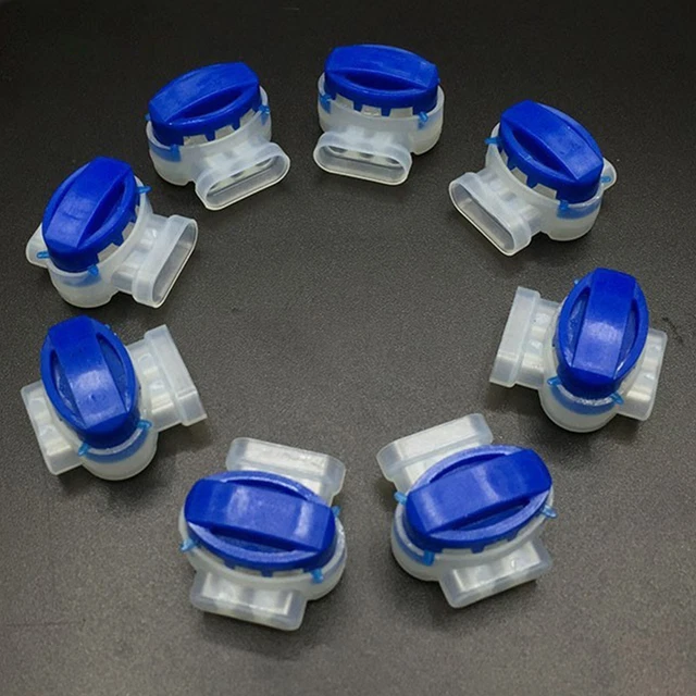 Câble Connecteur Terminal 3-hole Idc Ligne Gratuite 30pcs 3Pin Bleu Électrique