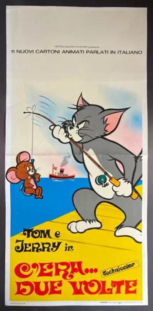 CINEMA-locandina C'ERA DUE DUE VOLTE TOM E JERRY cartone animato