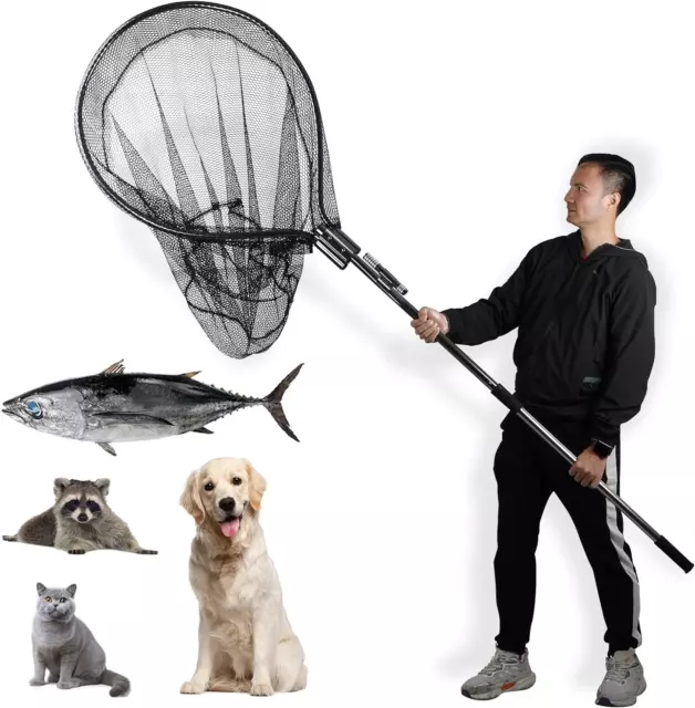 Smarkey Dog Catch Net Pole, Animal Catching Net, Wildlife Control Tool, Large -