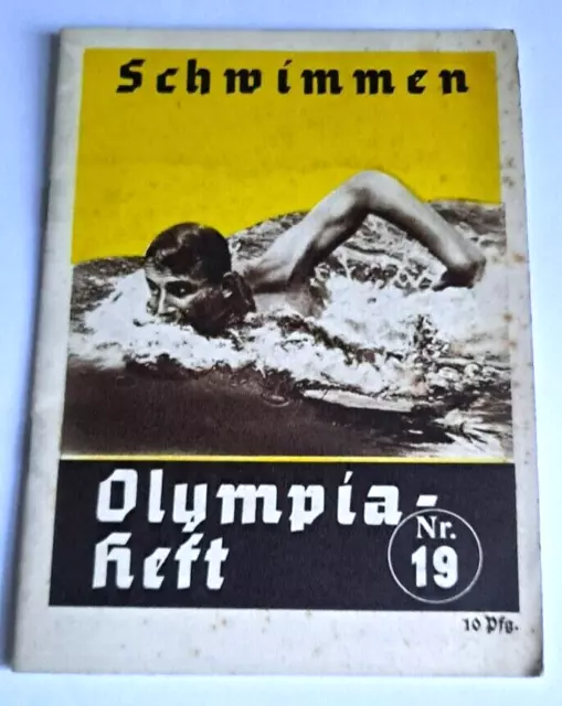 OLYMPICS 1936  Booklet No. 19 - Swimming.