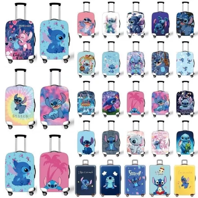 Lilo Stitch Luggage Cover Protector Elastic Travel Suitcase Cover for 18-32" UK