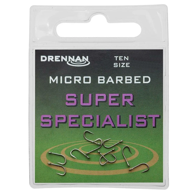 Drennan Micro Barbed Super Specialist Eyed Hooks