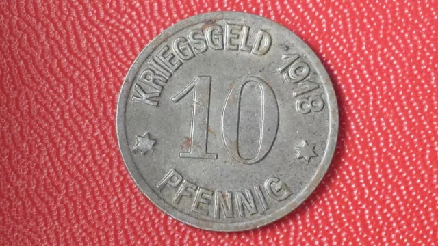 10 Pfennig Allemagne Stadt Coblenz 1918 Kriegsgeld