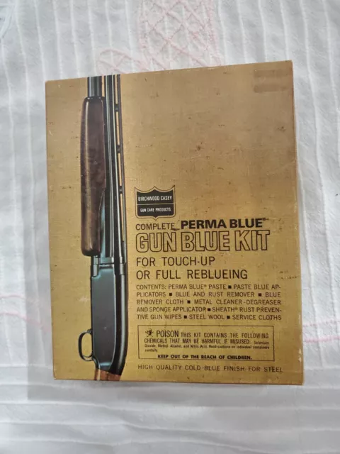 NOS PERMA BLUE GUN BLUE KIT for touch up or reblueing cleaner degreaser