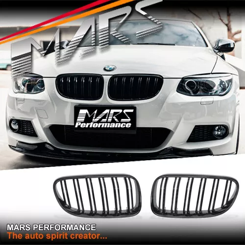 Gloss Black M4 Style Bumper Bar Grill Grille for BMW 3-Series E92 E93 LCI 10-13