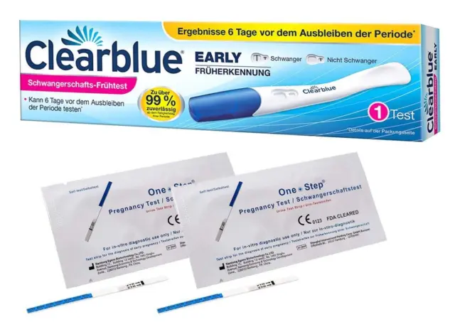 Clearblue Früherkennung Schwangerschafts-Frühtest Early 10 miu/ml, Vorteilspack