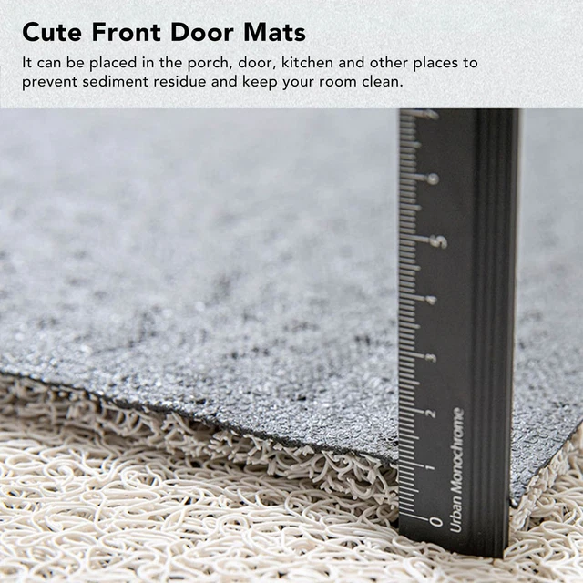 (Pink)Entrance Door Mat Cute Bear Door Mats Anti Slip For Kitchen