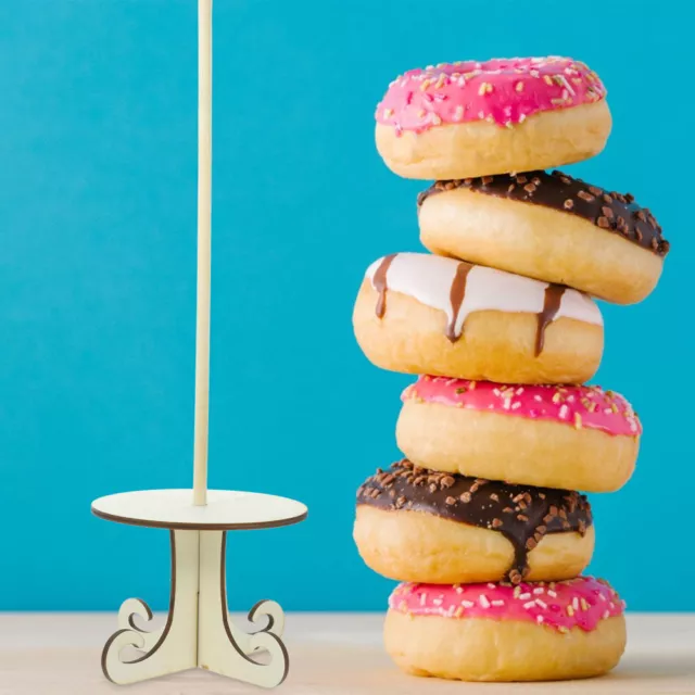 Donut-Halter-Ständer Donut-Ständer Aus Holz Donut-Display Dessert Willkommen