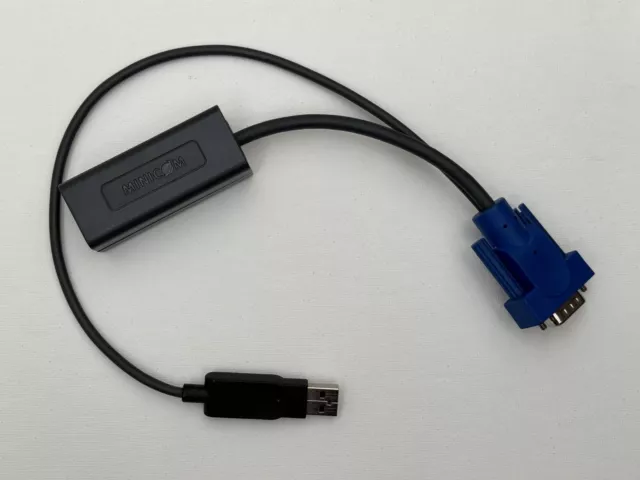MINICOM KVM Switch Adapter 1SU51079/R USB VGA Cable RJ-45 Ethernet