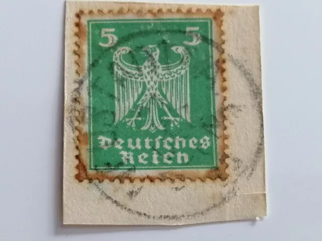 briefmarken deutsches reich gestempelt infla. Reichsadler 1924 5Pfennig,Selten.