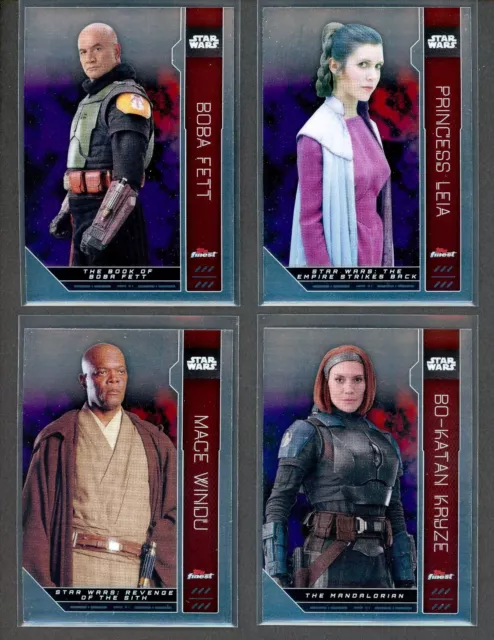 2023 Topps Star Wars Finest - Character Base - Set Builder - You Pick