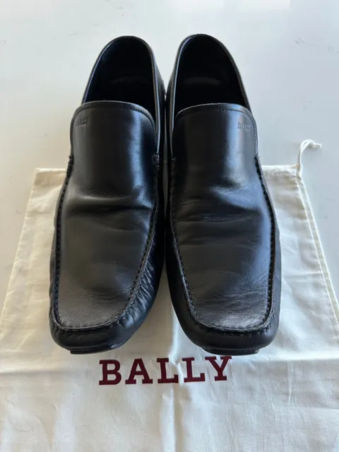 Bally Walter Driver Loafers Black Size US 13