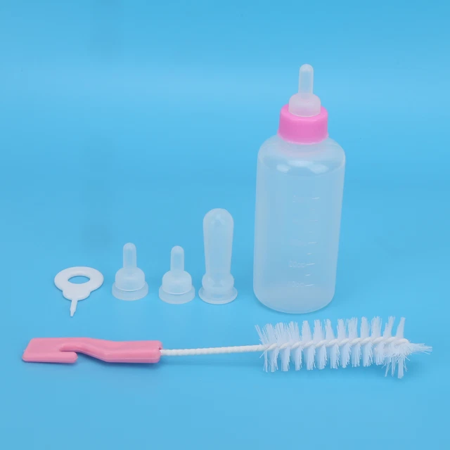 (Pink) Ensemble De Biberons Pour Chiots Biberons De Remplacement Pour