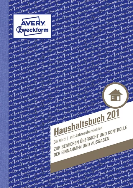 AVERY Zweckform Formularbuch "Haushaltsbuch" A5 36 Blatt