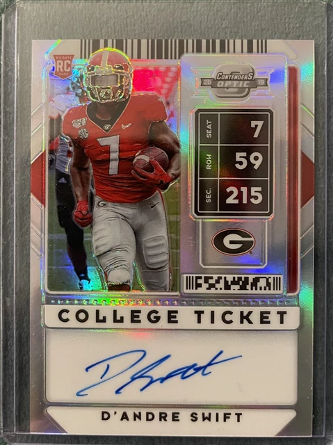 2020 Panini Contenders Optic Draft Picks College Ticket D’Andre Swift RC Auto