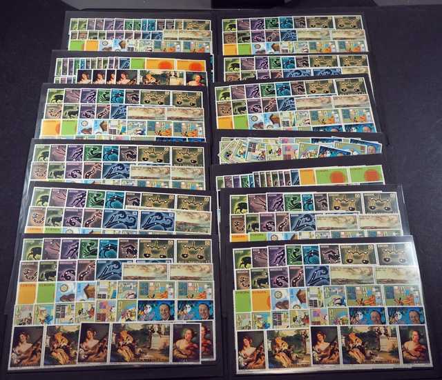 1970 San Marino; 52 komplette Jahrgänge, postfrisch/MNH, MiNr 942/971, ME 603,-