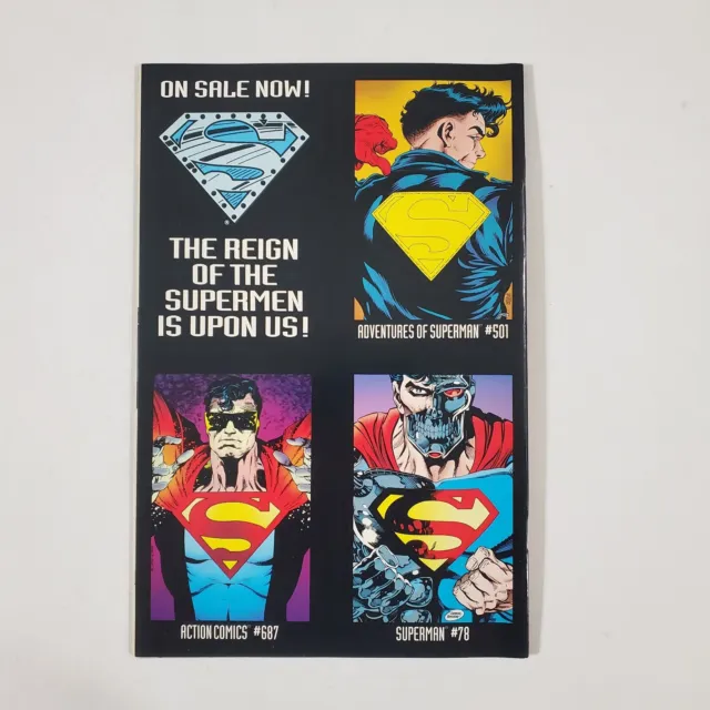 Superman The Man of Steel #22 Reign of the Superman Die Cut DC Comic Book 1993 8