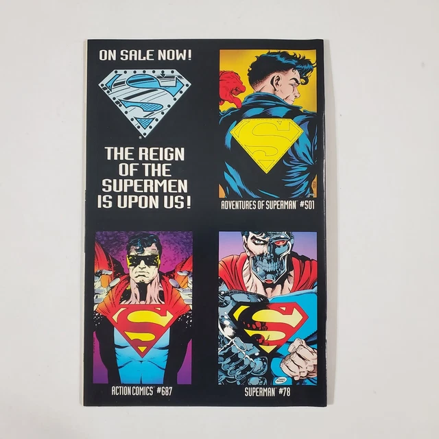 Superman The Man of Steel #22 Reign of the Superman Die Cut DC Comic Book 1993 8