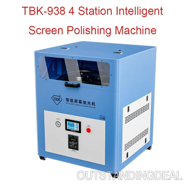 TBK-938 4 Station Intelligent Screen Polishing Machine Removing Screen Scratches